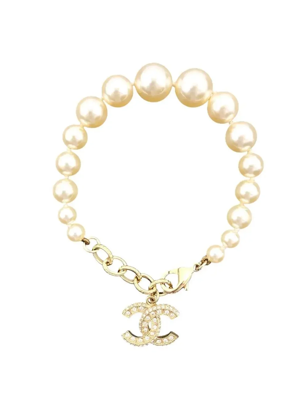 Chanel Cc Logo Bracelet Metal #266334C10B